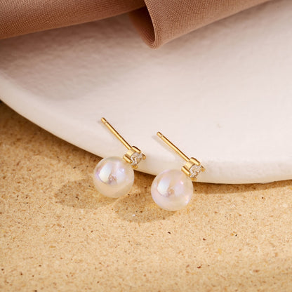 [Charm Aries Jewelry]Symphony Mermaid Pearl Earrings