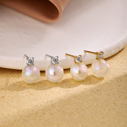 [Charm Aries Jewelry]Symphony Mermaid Pearl Earrings