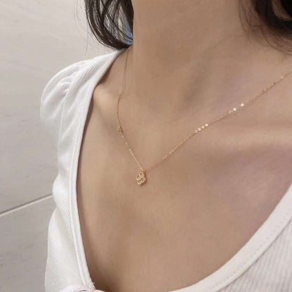 [Charm Aries Jewelry]Delicate Flower Shape Necklace