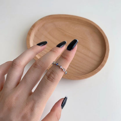 [Charm Aries Jewelry]Unique Trapezoid Cut Daily Ring