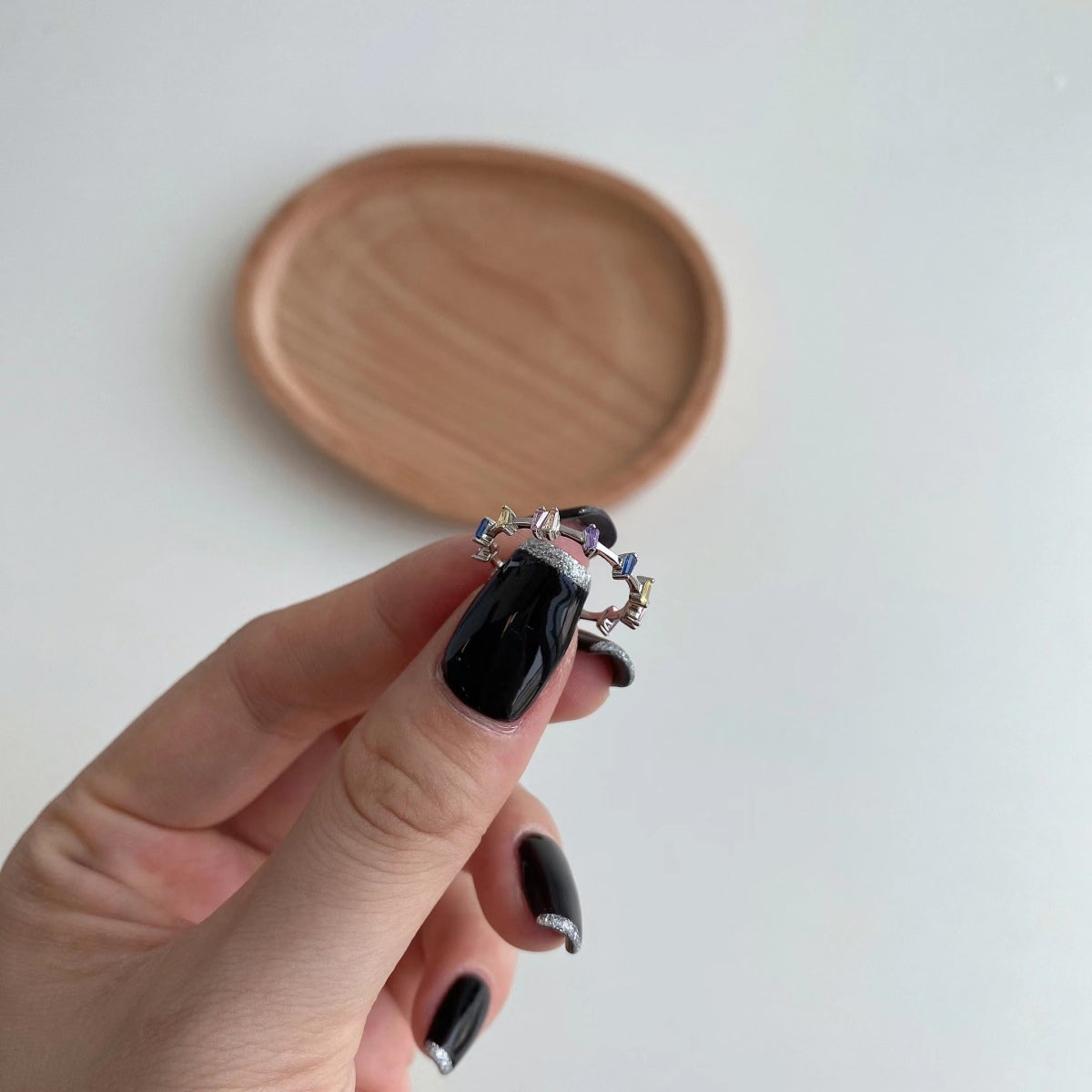 [Charm Aries Jewelry]Unique Trapezoid Cut Daily Ring