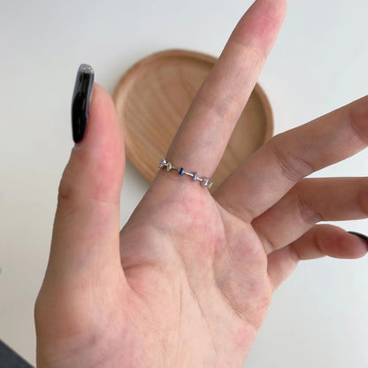 [Charm Aries Jewelry]Unique Trapezoid Cut Daily Ring