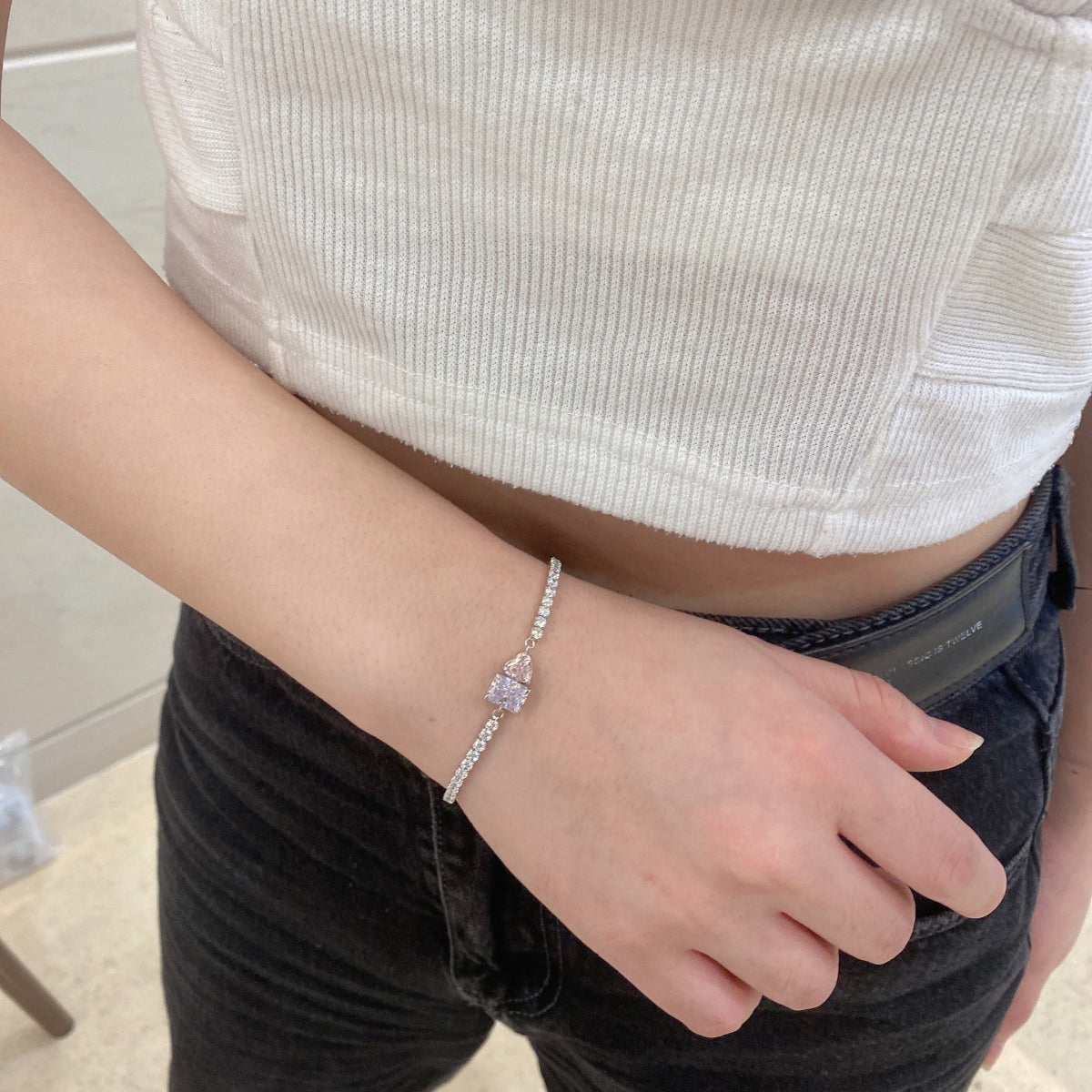 [Charm Aries Jewelry]Dazzling Unique Multi Shape Lover Bracelet