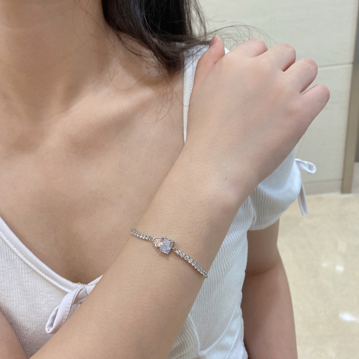 [Charm Aries Jewelry]Dazzling Unique Multi Shape Lover Bracelet