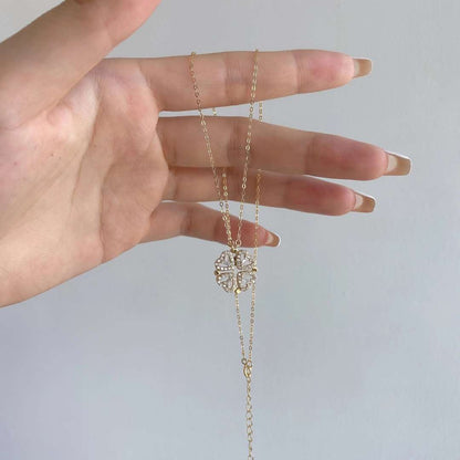 [Charm Aries Jewelry]Ornate Heart Cut Flower Shape Necklace