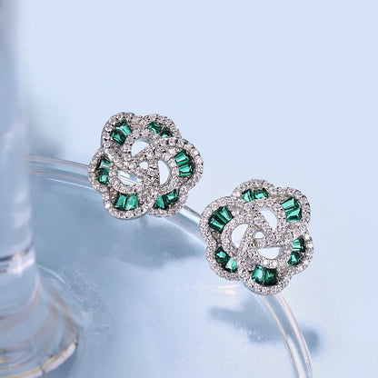 [Charm Aries Jewelry]Exquisite Flower Shape Daily Earrings