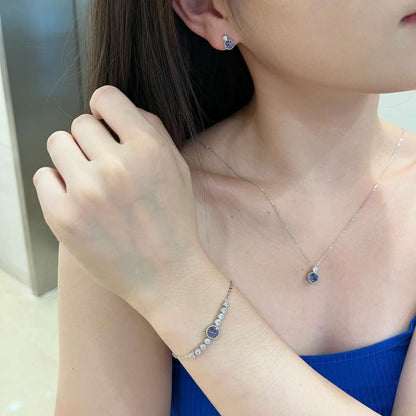 [Charm Aries Jewelry]Luxurious Heart Of The Ocean Bracelet