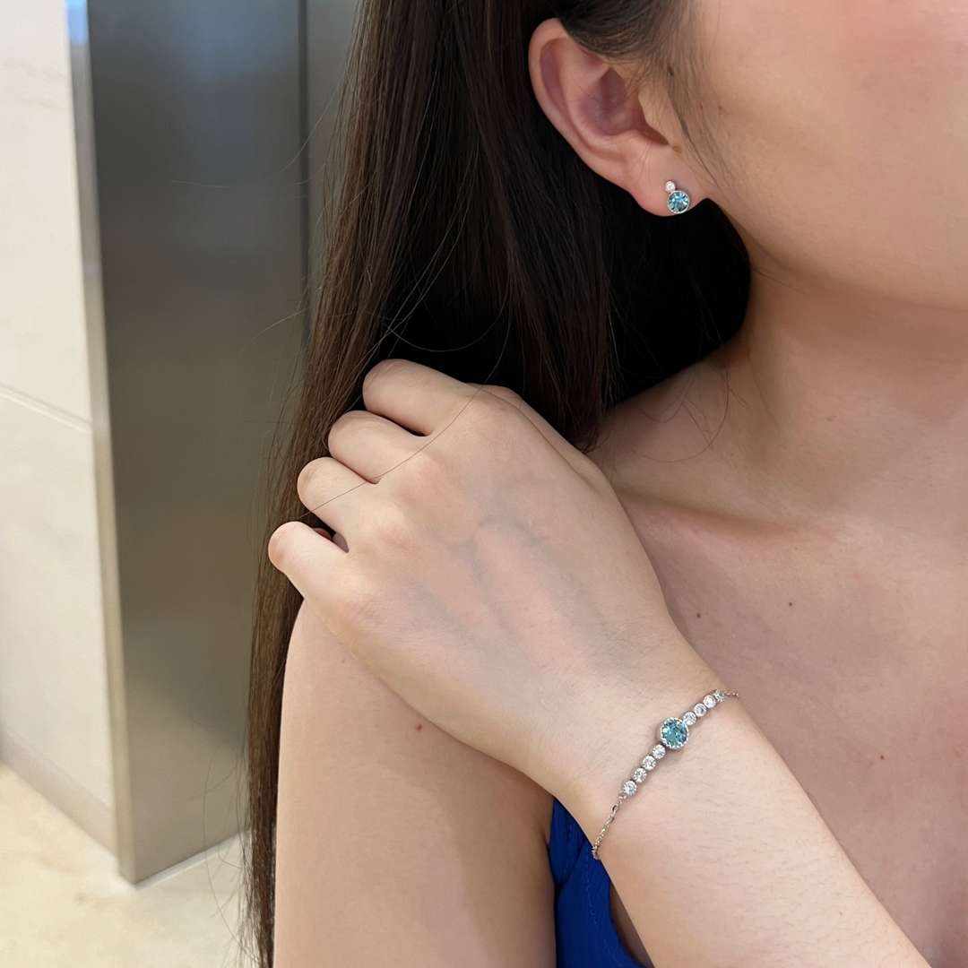 [Charm Aries Jewelry]Luxurious Heart Of The Ocean Bracelet