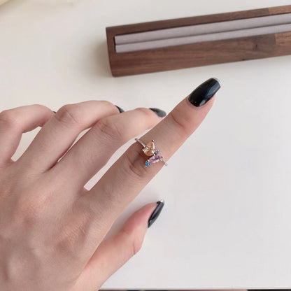 [Charm Aries Jewelry]Radiant Colorful Multi Cut Daily Ring