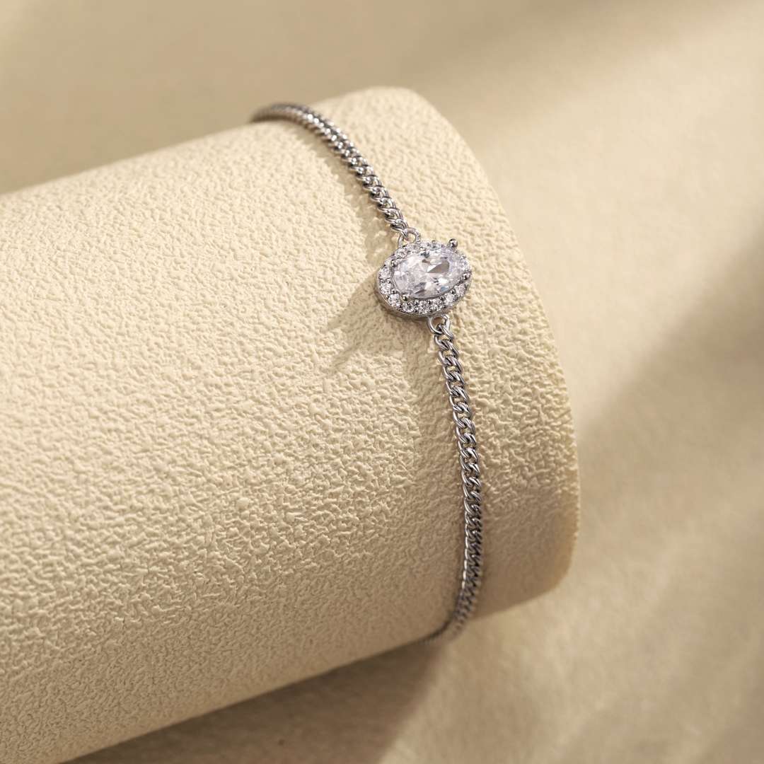 [Charm Aries Jewelry]Exquisite Oval Shape Bracelet