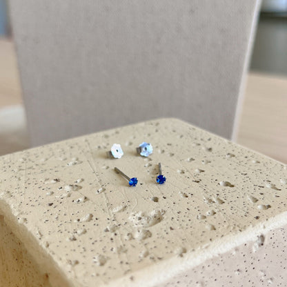 [Charm Aries Jewelry]Delicate Solitaire Earrings