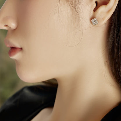 [Charm Aries Jewelry]Four-Leaf Charm Aries Flower Shaped Earrings