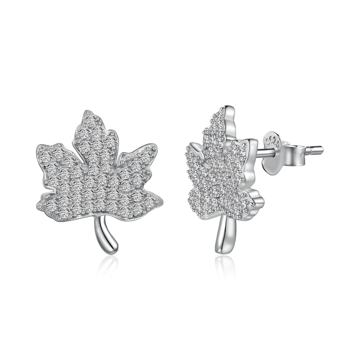 [Charm Aries Jewelry]Exquisite Maple Leaf Design Earrings