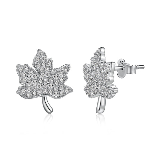 [Charm Aries Jewelry]Exquisite Maple Leaf Design Earrings