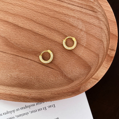 [Charm Aries Jewelry]Delicate Versatile Daily Earrings