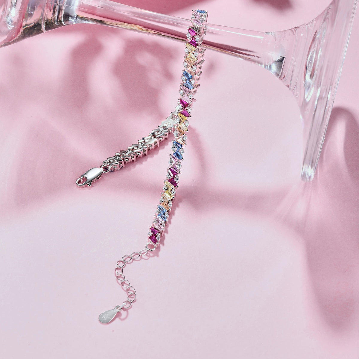 [Charm Aries Jewelry]Ornate Sparkling Multi Cut Party Bracelet