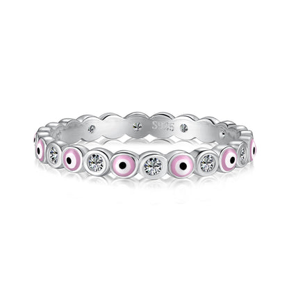 [Charm Aries Jewelry]Sparkling Vibrant Round Shape Daily Ring