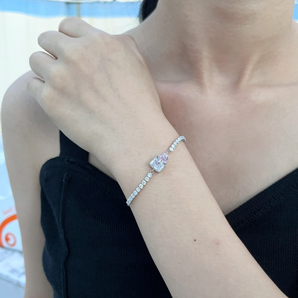 [Charm Aries Jewelry]Dazzling Unique Multi Shape Lover Bracelet
