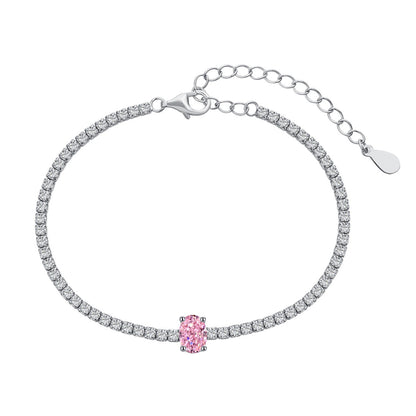 [Charm Aries Jewelry]0.75 Carat Exquisite Oval Cut Daily Bracelet