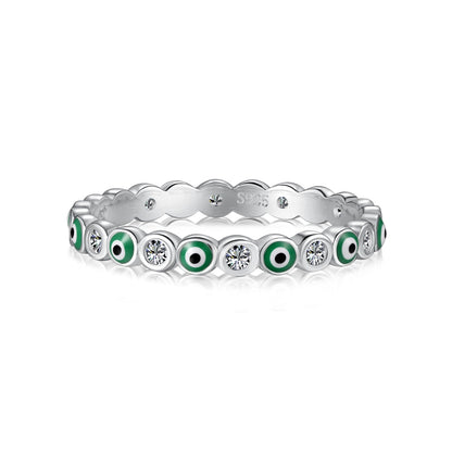 [Charm Aries Jewelry]Sparkling Vibrant Round Shape Daily Ring