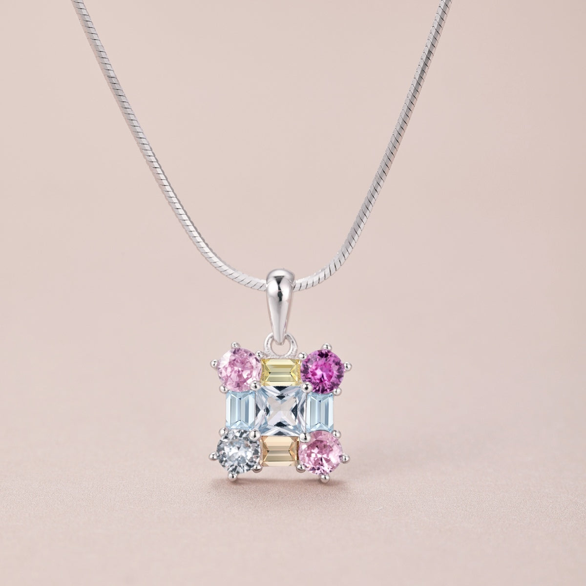 [Charm Aries Jewelry]Gorgeous Multi Colorful Necklace