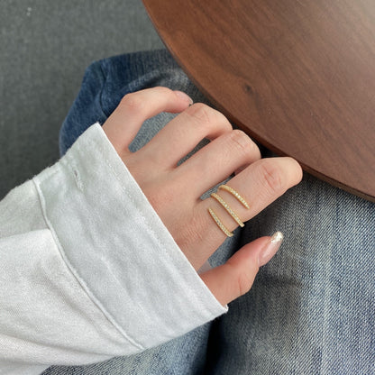 [Charm Aries Jewelry]Unique Vibrant Entangle Daily Ring
