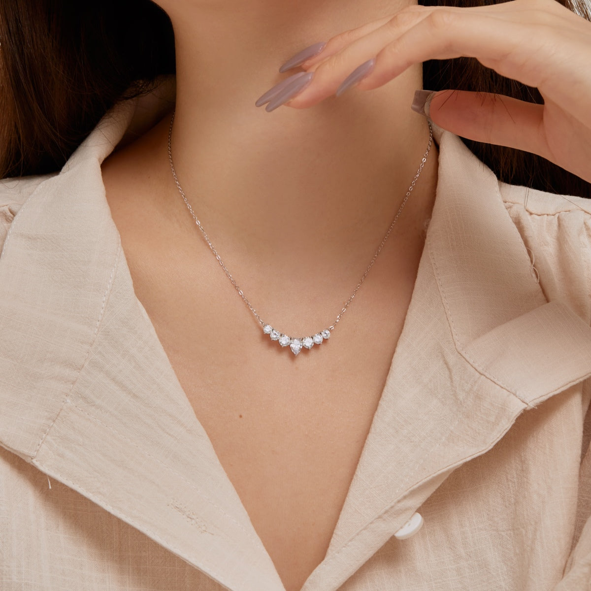 [Charm Aries Jewelry]Dainty Colorful Heart Necklace
