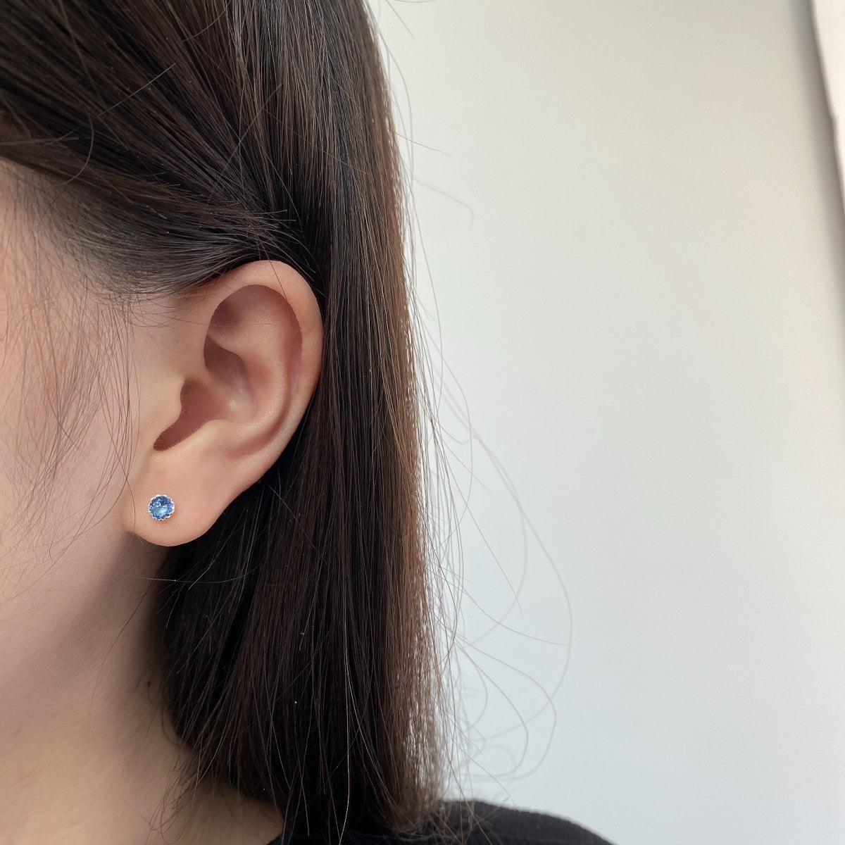 [Charm Aries Jewelry]Sparkling Colorful Round Shape Earrings