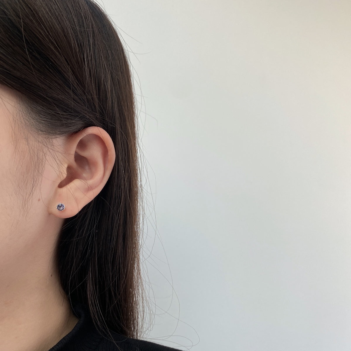 [Charm Aries Jewelry]Sparkling Colorful Round Shape Earrings