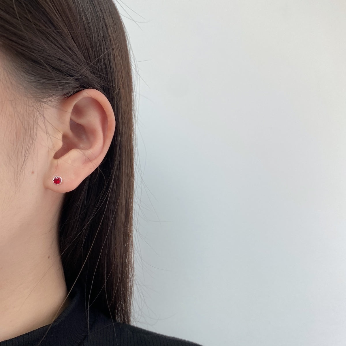 [Charm Aries Jewelry]Sparkling Colorful Round Shape Earrings