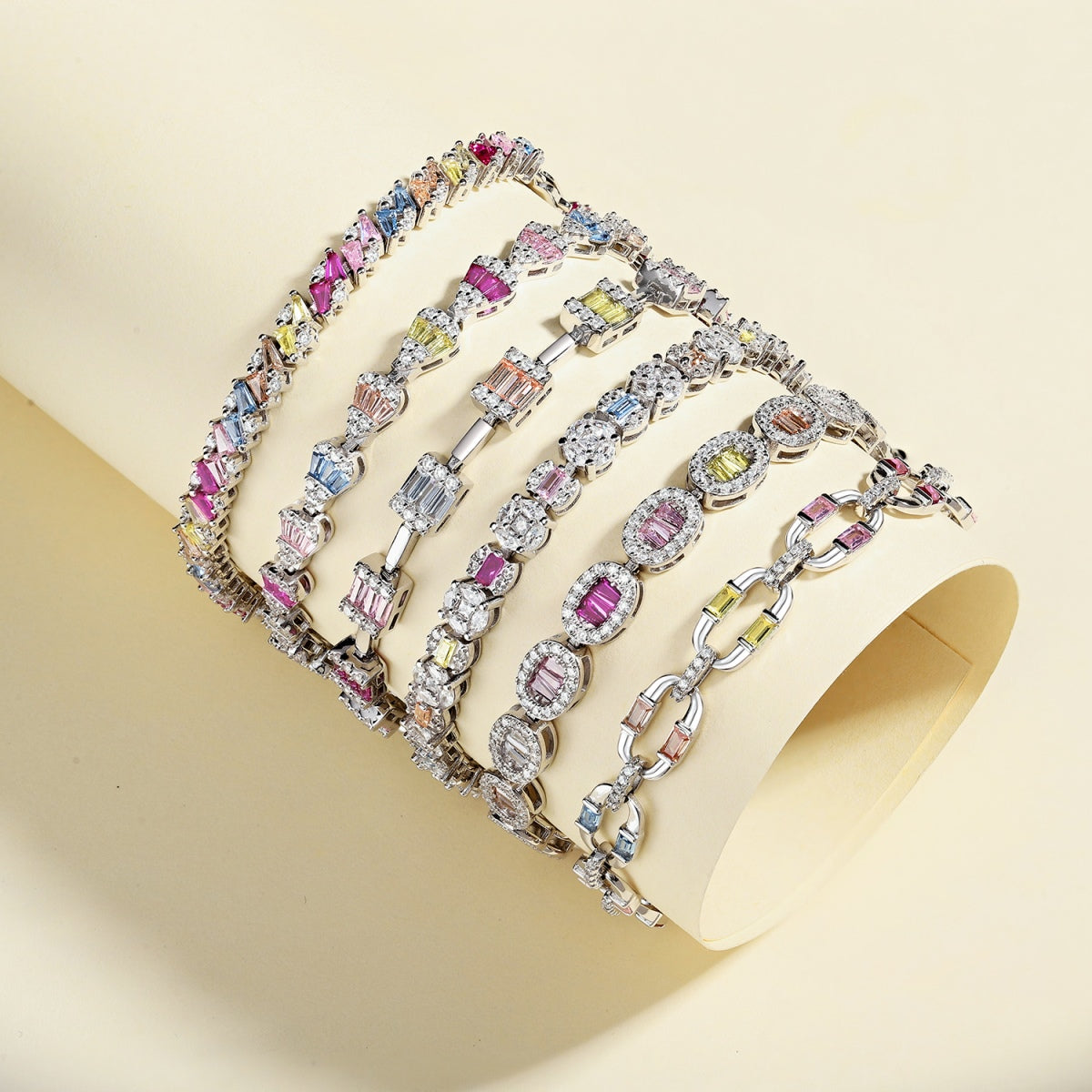 [Charm Aries Jewelry]Dazzling Colorful Daily Bracelet