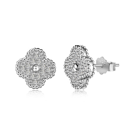 [Charm Aries Jewelry]Four Leaf Charm Aries Fashion Earrings
