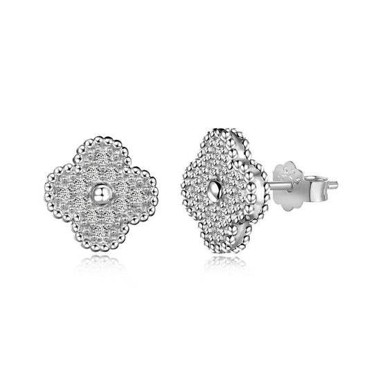 [Charm Aries Jewelry]Four Leaf Charm Aries Fashion Earrings