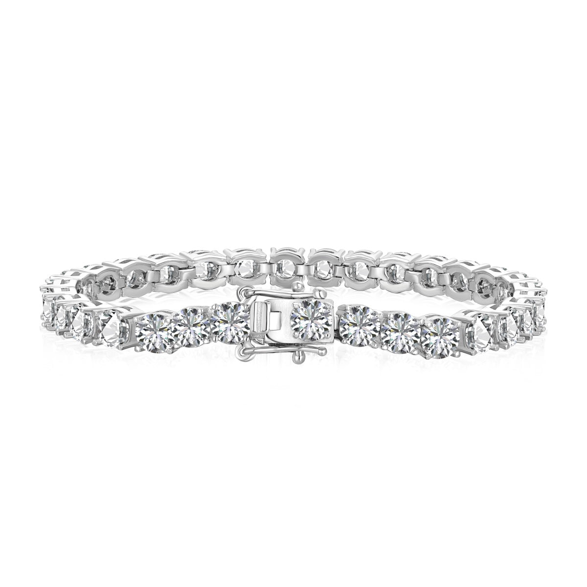 [Charm Aries Jewelry]Ornate Sparkling Round Cut Wedding Bracelet