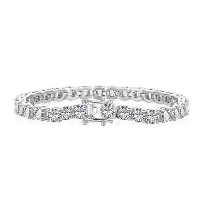 [Charm Aries Jewelry]Ornate Sparkling Round Cut Wedding Bracelet
