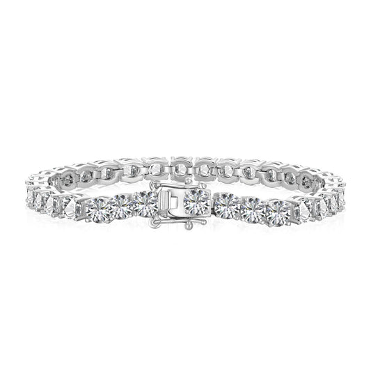 [Charm Aries Jewelry]Ornate Sparkling Round Cut Wedding Bracelet