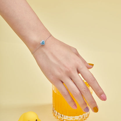 [Charm Aries Jewelry]Sparkling Romantic Heart Shape Lover Bracelet