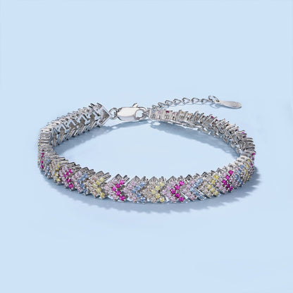 [Charm Aries Jewelry]Ornate Sparkling Round Cut Party Bracelet