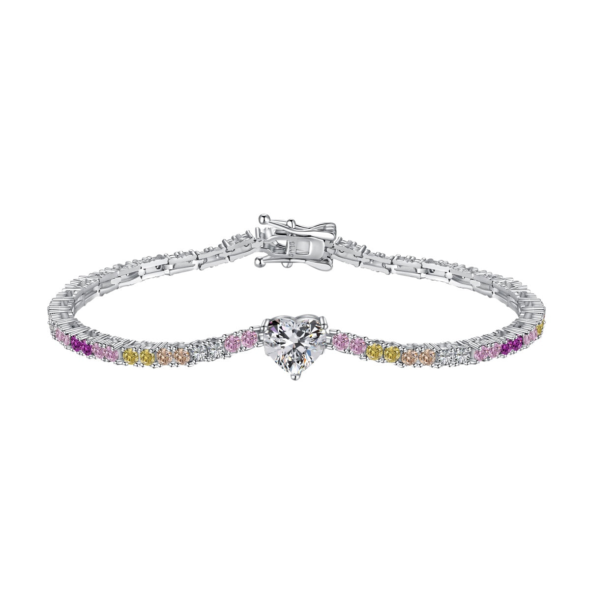 [Charm Aries Jewelry]Delicate Romantic Heart Shape Lover Bracelet