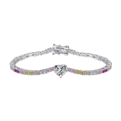 [Charm Aries Jewelry]Delicate Romantic Heart Shape Lover Bracelet