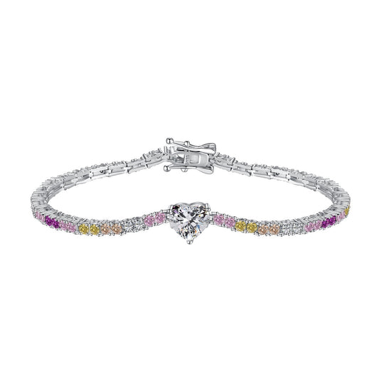 [Charm Aries Jewelry]Delicate Romantic Heart Shape Lover Bracelet