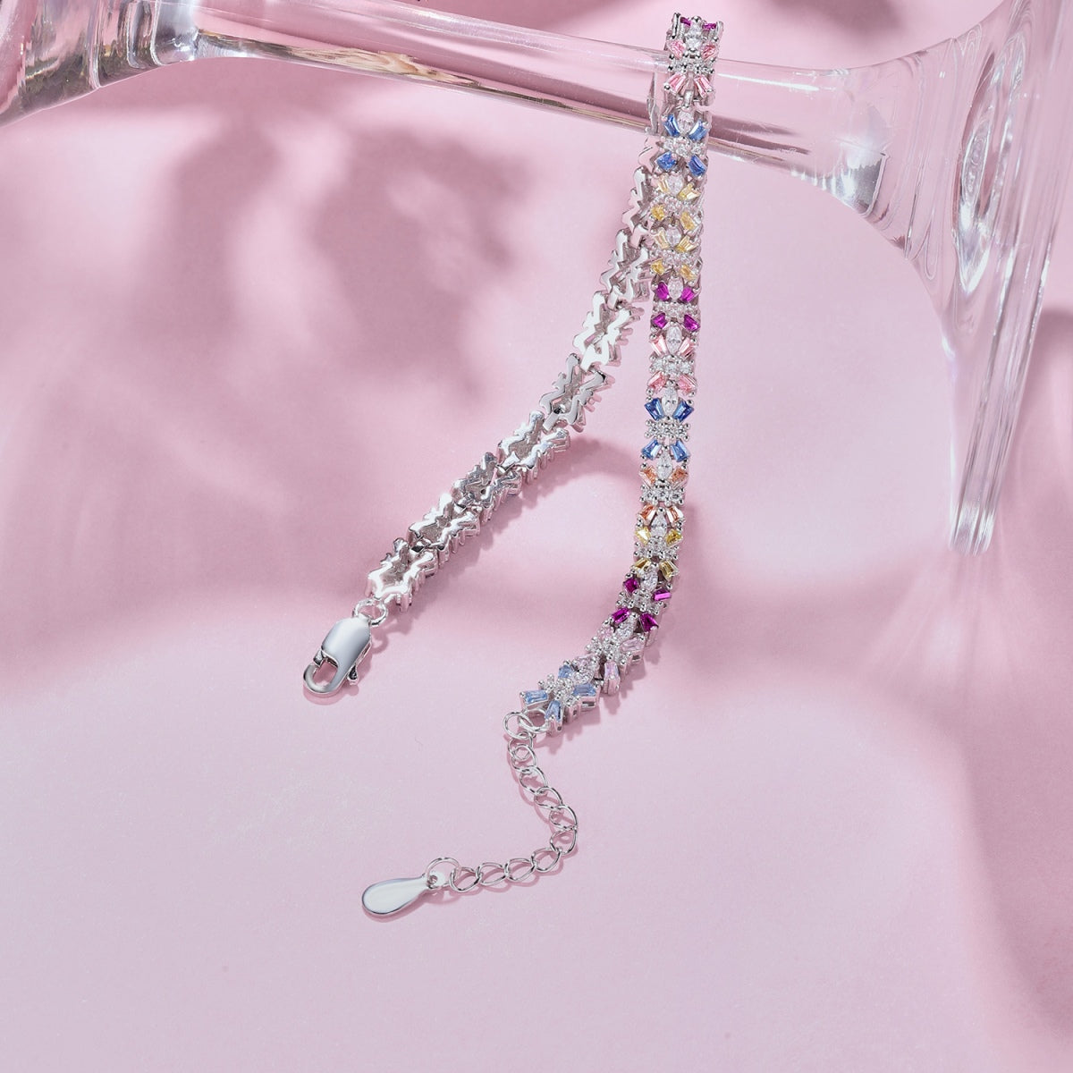 [Charm Aries Jewelry]Radiant Colorful Emerald Cut Party Bracelet