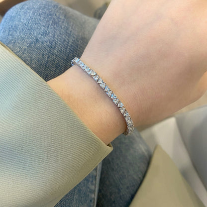 [Charm Aries Jewelry]Dazzling Romantic Heart Shape Lover Bracelet