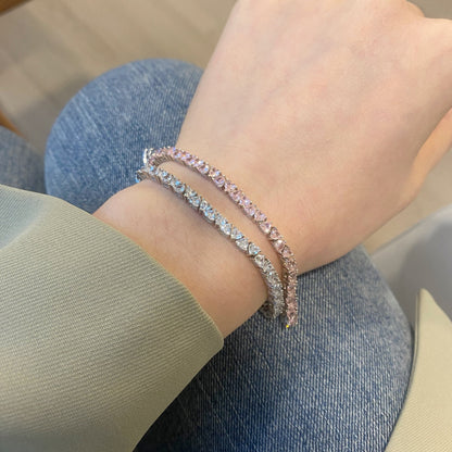 [Charm Aries Jewelry]Dazzling Romantic Heart Shape Lover Bracelet