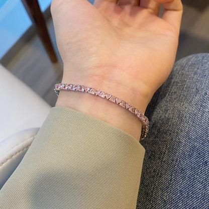 [Charm Aries Jewelry]Dazzling Romantic Heart Shape Lover Bracelet