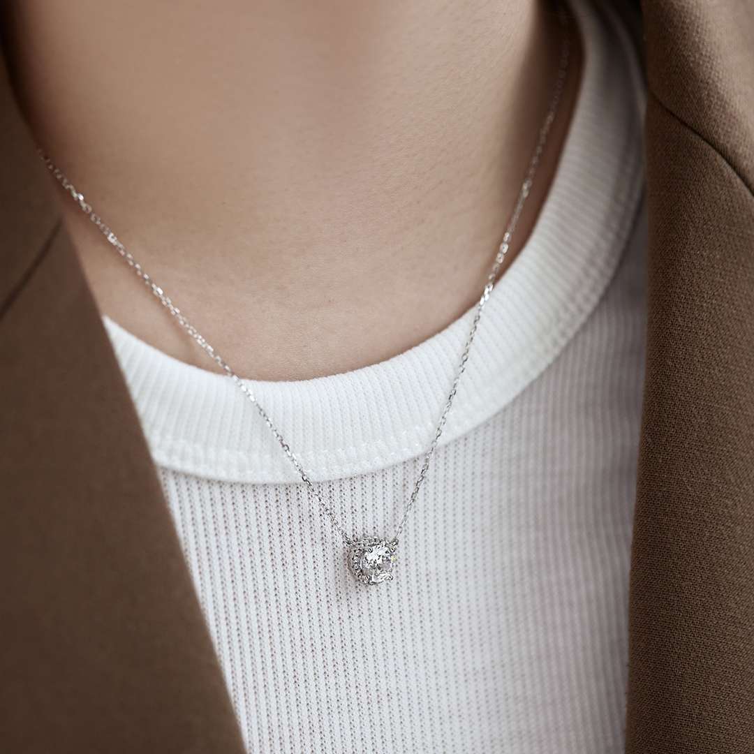 [Charm Aries Jewelry]Luxurious Round Cut Necklace