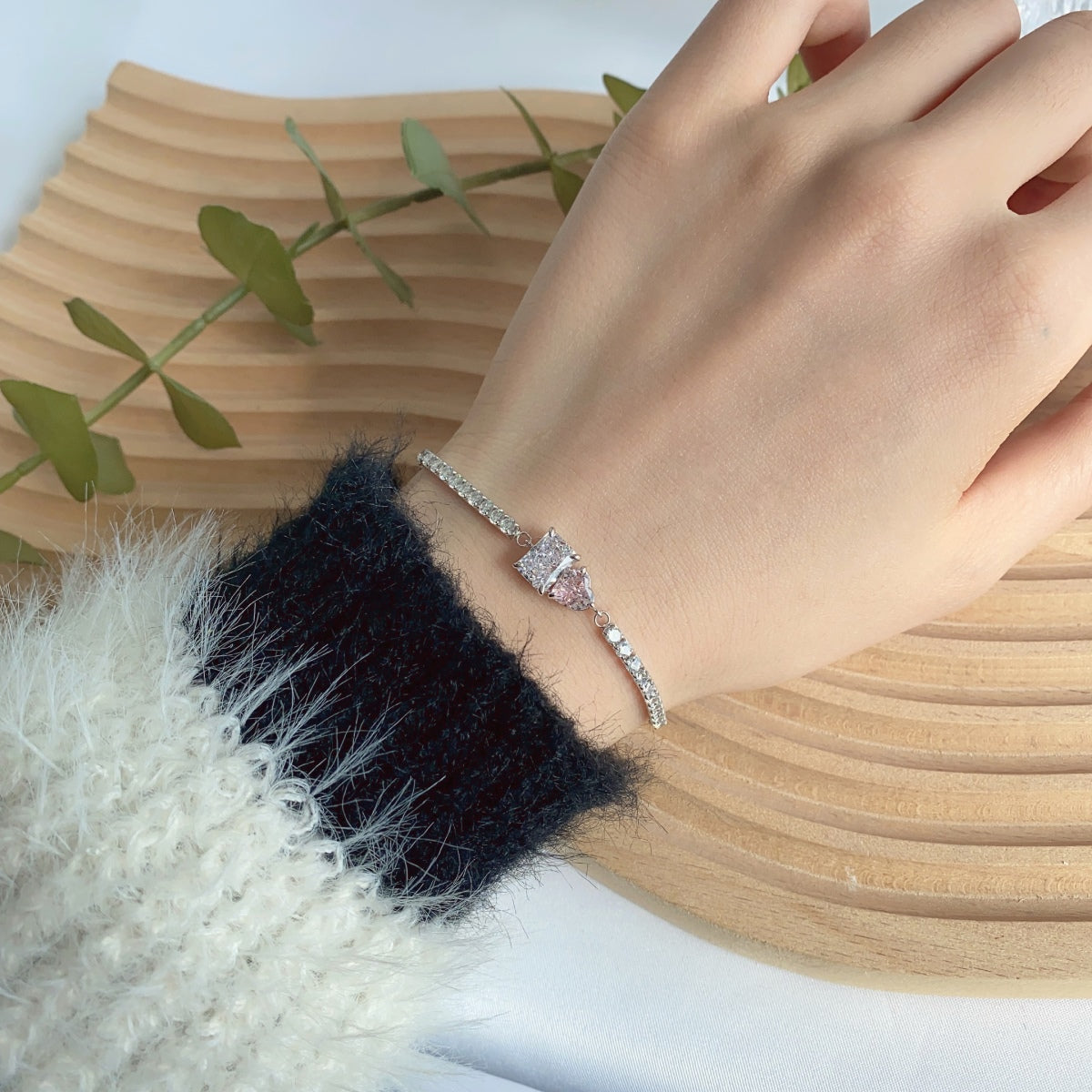 [Charm Aries Jewelry]Dazzling Unique Multi Shape Lover Bracelet