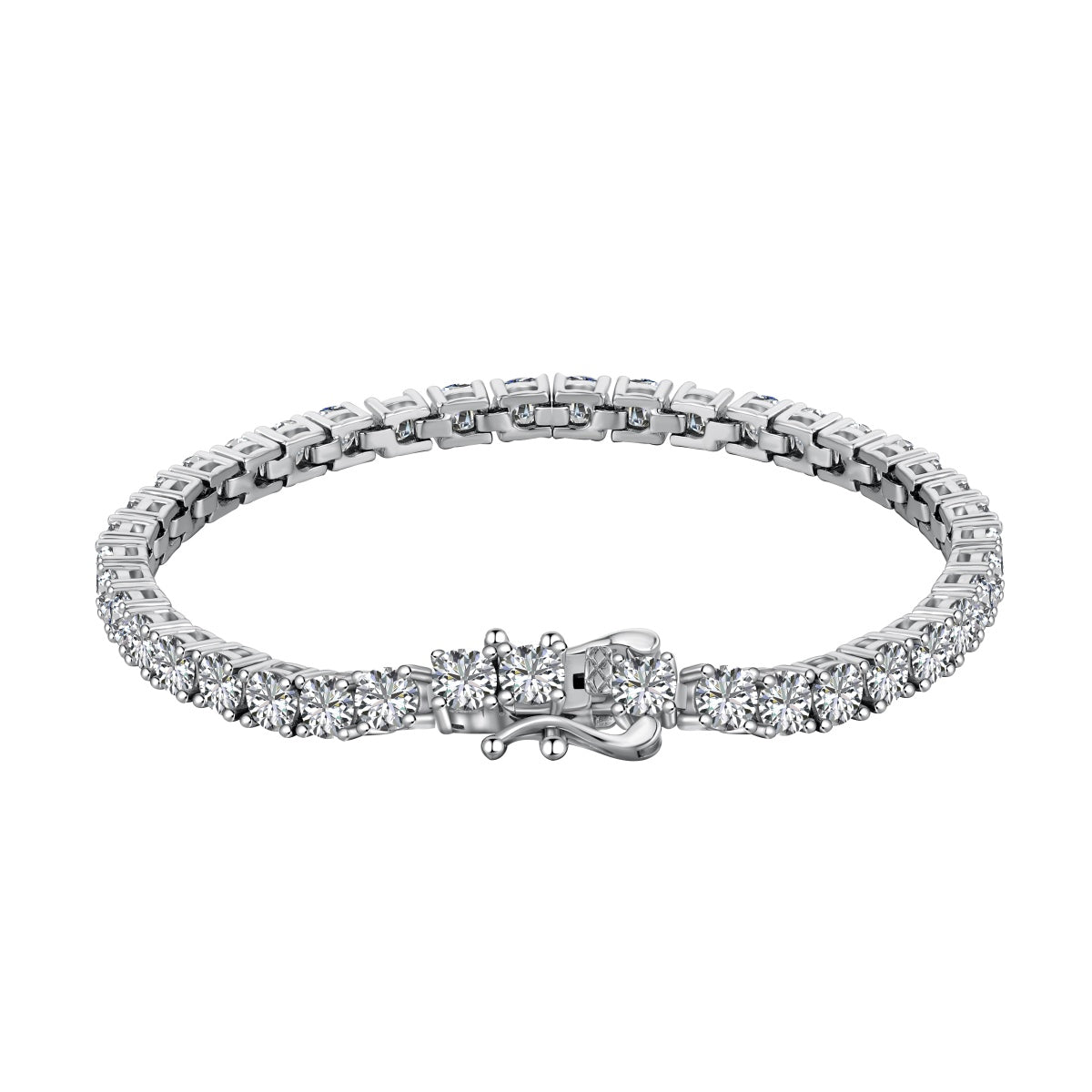 [Charm Aries Jewelry]Luxurious Ornate Round Cut Tennis Bracelet