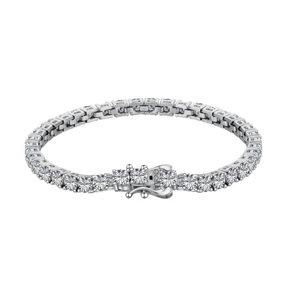 [Charm Aries Jewelry]Luxurious Ornate Round Cut Tennis Bracelet