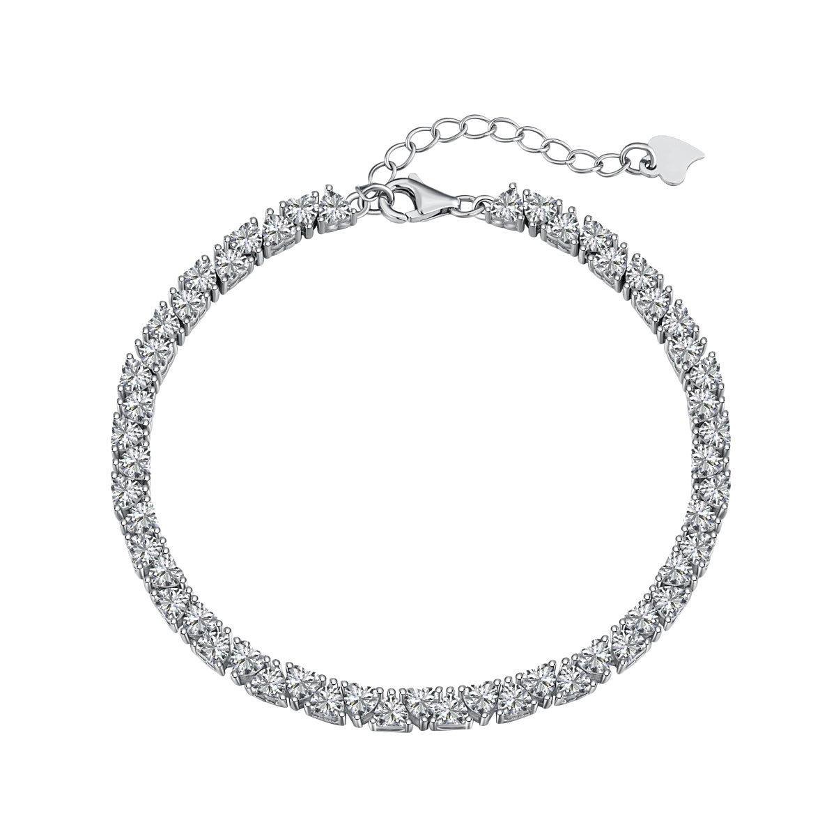 [Charm Aries Jewelry]Dazzling Romantic Heart Shape Lover Bracelet